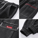 New Streetwear Hip Hop Cargo Pants Men's jeans Cargo Pants Elastic Haren Pants Joggers Pants in Autumn Spring Men Clothes aidase-shop