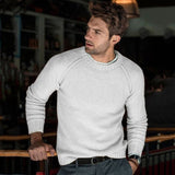 Aidase Casual Long Sleeve O-Neck T-shirts Autumn Fashion Solid Knitted Tee Men 2022 Spring Fashion Men's Slim Tops Pullover Streetwear aidase-shop