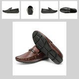 New Summer Autumn Peas Shoes Men Easy Driving Shoes Casual Leather Slip-On Shoes Men Comfortable Flats EU Size 37-44 aidase-shop