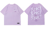 Aidase Harajuku Tshirts Cartoon Bear Rabbit Space Short Sleeve Tees Shirts Streetwear Hip Hop Fashion Casual Cotton Loose Tops aidase-shop