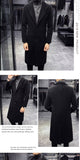 Aidase wool long coat men Korean Style Fashion Woolen Winter CoatsTurn Down Collar Long Wool Coat and Jacket Single Breasted  Overcoat aidase-shop