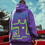 Aidase   Hoodies Man Pullover Sweatshirt Funny Graffiti Print Hoodies Fashion Men Hip Hop Hoodies Fleece Purple Hooded 8XL aidase-shop