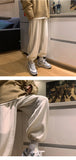 Aidase Man Casual Tie Leg Straight Pants Woman Corduroy Solid Color Oversize Trousers Man Warm Korean Streetwear Pants aidase-shop