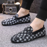 Aidase Topvivi loafers men causal Breathable Comfortable Lightweight Soft slip on Men Shoes gingham Men's Sneakers fashion italian aidase-shop