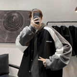 Aidase Baseball uniform men's winter thick casual jacket Korean style trendy handsome jacket  Hong Kong style plus fleece top cool aidase-shop