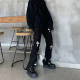 Aidase Gothic Denim Trousers Male Jeans for Men 2021 Goth Flare Pants Men Jeans Pants Slim Fit Punk Rave Hip Hop Streetwear aidase-shop