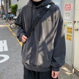 Aidase 2022 Free Shipping Hip Hop Long Hoodies Men Fleece Solid Color Autumn New Fashion Oversizes Loose Casual Couple Streetwear aidase-shop