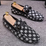 Aidase Topvivi loafers men causal Breathable Comfortable Lightweight Soft slip on Men Shoes gingham Men's Sneakers fashion italian aidase-shop