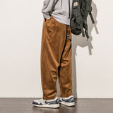 Aidase 2021 Autumn Winter Men's Corduroy Pants Solid Oversize Straight Trousers Japanese Streetwear Baggy Big Size Casual Bottoms aidase-shop