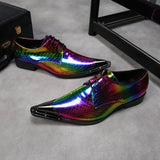 Party Men Oxford Shoes Real Leather Wedding Formal Shoes Lace Up Dress Shoes genuine leather club party Male Brogues flats aidase-shop