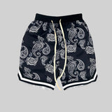 Aidase 2022 Harajuku Streetwear Shorts men Bandana Pattern Fashion Summer Shorts Hip Hop Casual Bottoms Elastic Wais man Casual pants aidase-shop
