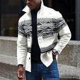 Aidase Vintage Printed Patchwork Buttoned Jackets Outerwear For Men 2022 New Autumn Casual Turn-down Collar Shirts Coats Men Streetwear aidase-shop