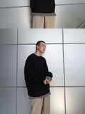 Aidase Y2K O-neck sweater for men women 2021 new autumn winter casual base jerseys oversize fashion lightweight Korean hip hop sweater aidase-shop
