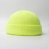 Aidase Fashion Hip Hop Beanie Knitted Hat Men Skullcap Women Winter Warm Brimless Baggy Melon Cap Cuff Docker Fisherman Beanies Hats aidase-shop