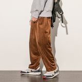 Aidase 2021 Autumn Winter Men's Corduroy Pants Solid Oversize Straight Trousers Japanese Streetwear Baggy Big Size Casual Bottoms aidase-shop