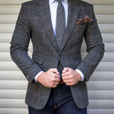 Aidase Plaid Button One Button OL Men's Blazer High Quality Slim Fit Male Jacket Fashion Casual Business Male Coat 2022 aidase-shop