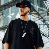 ZAZOMDE Men T Shirt Hip Hop 2022 Dark Streetwear Tshirt Print Harajuku Summer Short Sleeve T-Shirt Cotton Tops Tees Oversize aidase-shop