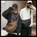 Aidase Men's and women's shoulder bag leisure student bag high quality Oxford women's crossbody bag waterproof outdoor fitness bag aidase-shop