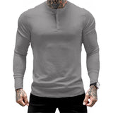Aidase  Mens Summer gyms Workout Fitness T-shirt Bodybuilding Slim Shirts printed O-neck Long sleeves cotton Tee Tops clothing aidase-shop