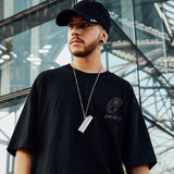 ZAZOMDE Men T Shirt Hip Hop 2022 Dark Streetwear Tshirt Print Harajuku Summer Short Sleeve T-Shirt Cotton Tops Tees Oversize aidase-shop