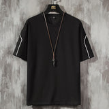 Aidase  Men's T Shirt and Short Set Male Summer Casual Short Sleeve Tops and Pants Suits New Sports Running Set Streetwear Tops Tshirts aidase-shop