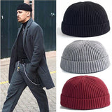 Aidase Fashion Hip Hop Beanie Knitted Hat Men Skullcap Women Winter Warm Brimless Baggy Melon Cap Cuff Docker Fisherman Beanies Hats aidase-shop
