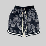 Aidase 2022 Harajuku Streetwear Shorts men Bandana Pattern Fashion Summer Shorts Hip Hop Casual Bottoms Elastic Wais man Casual pants aidase-shop