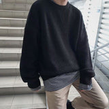 Aidase Y2K O-neck sweater for men women 2021 new autumn winter casual base jerseys oversize fashion lightweight Korean hip hop sweater aidase-shop