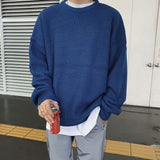 Aidase Y2K O-neck sweater for men women 2021 new autumn winter casual base jerseys oversize fashion lightweight Korean hip hop sweater aidase-shop