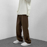 Aidase Korean-style Straight Casual Pants Coffee/Black Male Loose Fashion Suit Pants Autumn Winter Streetwear Long Mopping Trousers aidase-shop