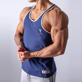 Aidase  Summer Men Bodybuilding exercise Tank Tops Gym Workout Fitness Cotton Sleeveless shirt Running Clothes Singlet Male  Casual aidase-shop