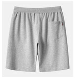 Summer New Men Casual Shorts Trend Brand Men Solid Color Cotton Running Shorts Drawstring Shorts Male aidase-shop