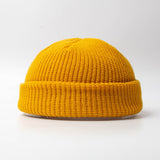Aidase Fashion Hip Hop Beanie Knitted Hat Men Skullcap Women Winter Warm Brimless Baggy Melon Cap Cuff Docker Fisherman Beanies Hats aidase-shop