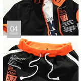 Fashion Men Short Sleeve Tracksuit casual sporting suit hoodies and shorts M-XXL AYG276 aidase-shop