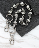 59CM Men's Waist Key Chain Skull Head Metal Vintage Hip Hop Gothic Punk Skeleton Pants Trousers Jean Biker Wallet Key Ring DW55 aidase-shop