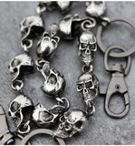 59CM Men's Waist Key Chain Skull Head Metal Vintage Hip Hop Gothic Punk Skeleton Pants Trousers Jean Biker Wallet Key Ring DW55 aidase-shop