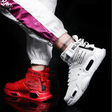 Men's High Top Fashion Leather Sneakers Trend Hot Sale Comfortable Man Casual Shoes Outdoor Non-slip Breathable Men Shoes 39-48 aidase-shop