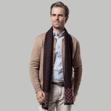 New design plaid scarf for men 180x30cm Cashmere scarf Thicken winter warm scarf Scarves for dad and boyfriend gifts stock aidase-shop