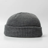 Aidase Fashion Hip Hop Beanie Knitted Hat Men Skullcap Women Winter Warm Brimless Baggy Melon Cap Cuff Docker Fisherman Beanies Hats aidase-shop
