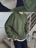 Aidase Y2K O-neck sweater for men women 2021 new autumn winter casual base jerseys oversize fashion lightweight Korean hip hop sweater aidase-shop