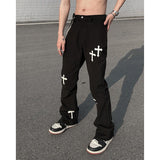 Aidase Gothic Denim Trousers Male Jeans for Men 2021 Goth Flare Pants Men Jeans Pants Slim Fit Punk Rave Hip Hop Streetwear aidase-shop