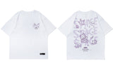 Aidase Harajuku Tshirts Cartoon Bear Rabbit Space Short Sleeve Tees Shirts Streetwear Hip Hop Fashion Casual Cotton Loose Tops aidase-shop