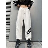 Aidase Hip Hop Sweatpants Joggers Women Autumn Harajuku High Wasit Harem Panst Jogging Korean Style Baggy Trousers Streetwear aidase-shop