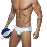 Aidase  Men's Swimming Trunks Low Waist Bikini Panties Sexy Nylon Solid Color Swimsuit Quick-Drying Push Pad Shorts Beach Swimming Surf aidase-shop