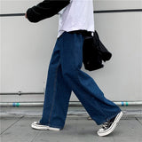 Aidase Jeans Men Denim Summer Thin Baggy Solid Simple Retro Loose Leisure Plus Size 3XL Korean Style Washed High Street Trendy Wide Leg aidase-shop