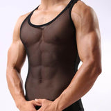Aidase Men T-shirt Wrestling Mesh Sexy Breathable Singlet Men Shirts For Men Undershirts Gay Body Hombre Roupas Masculinas Solid aidase-shop