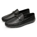 New Summer Autumn Peas Shoes Men Easy Driving Shoes Casual Leather Slip-On Shoes Men Comfortable Flats EU Size 37-44 aidase-shop