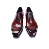 Men's Genuine Leather Shoes Italian luxury Handmade One Piece Custom Oxford Style Dress Shoes for Men Wedding Plus Size 38-48 aidase-shop