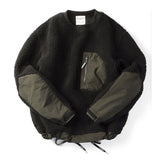 Aidase Fashion Patchwork Loose Pullover Hoodies Men Casual Color Matching Long Sleeve Hooded Tops Men's Spring Autumn O-Neck Streetwear aidase-shop