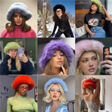 Y2K Hot Sale Fashion Ladies Girls Plush Hats Dome Cap Beanies Warm Decorative For Spring Fall And Winter Wear aidase-shop